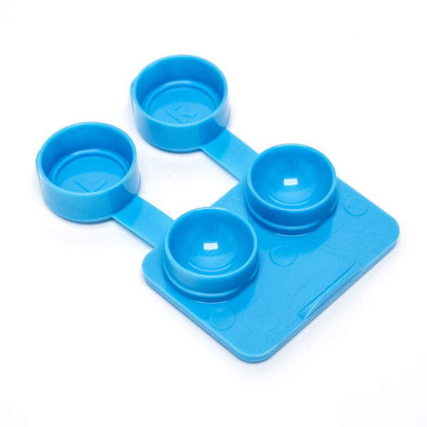 (50) Jumbo Contact Lens Cases- 10mm Depth (Bright Blue)