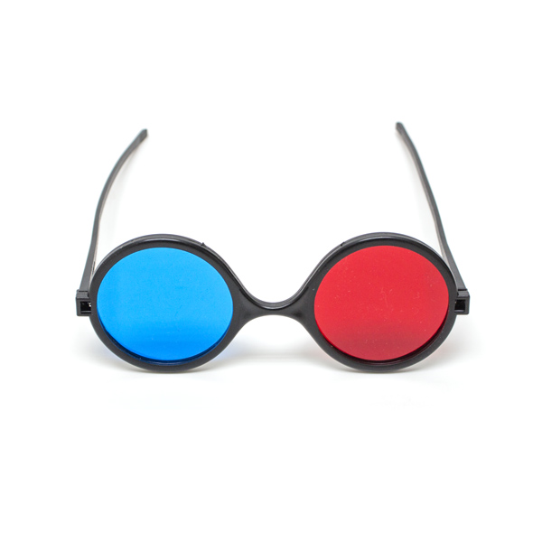Child Size - Red/Blue Reversible Computer Goggles (Single Pair)