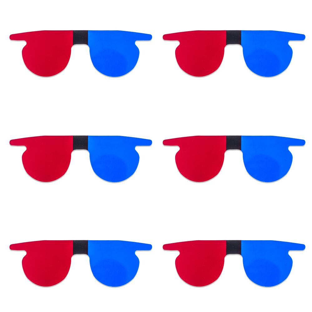 Red/Blue Flat SlipIns (Pkg of 6) - Packed in Individual Bags