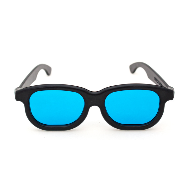 Single Goggle with Blue Filter Lenses