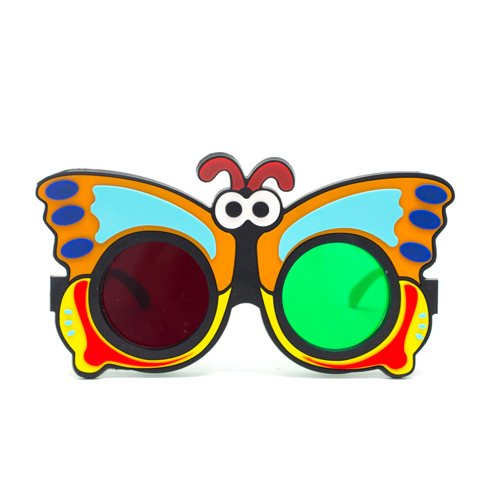 Fun Foam Goggles - Red/Green Butterfly
