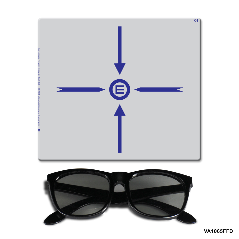 Far Fixation Disparity Target - Comes with Polarized 3-D Viewers