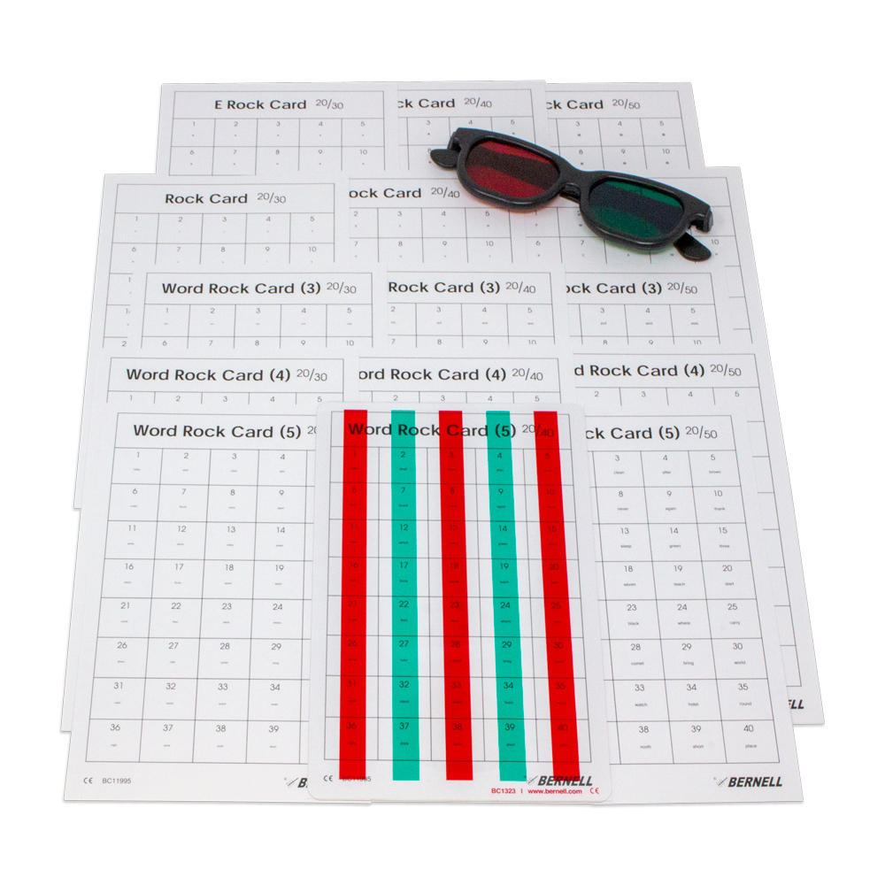 Bernell Accommodative Rock Cards and Kit