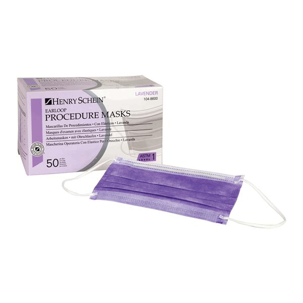Face Mask with Earloop - Color: Lavender 50/Bx