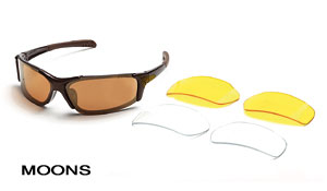 Body Specs Moons Sunglasses (Metallic Brown)