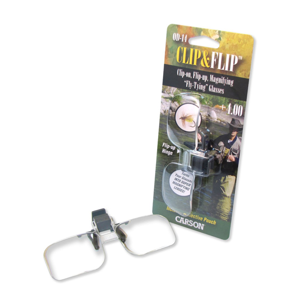 2x Power (+4.00 Diopters) Clip-On, Flip-Up Magnifying Lenses
