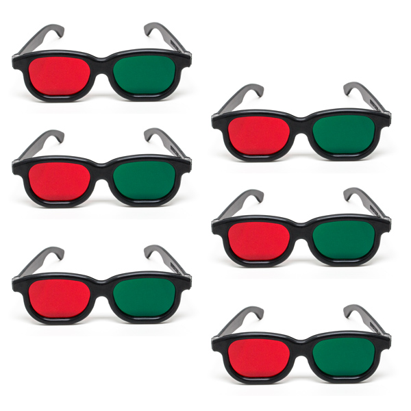 New Age - Red/Green Goggles (Pkg. of 6)