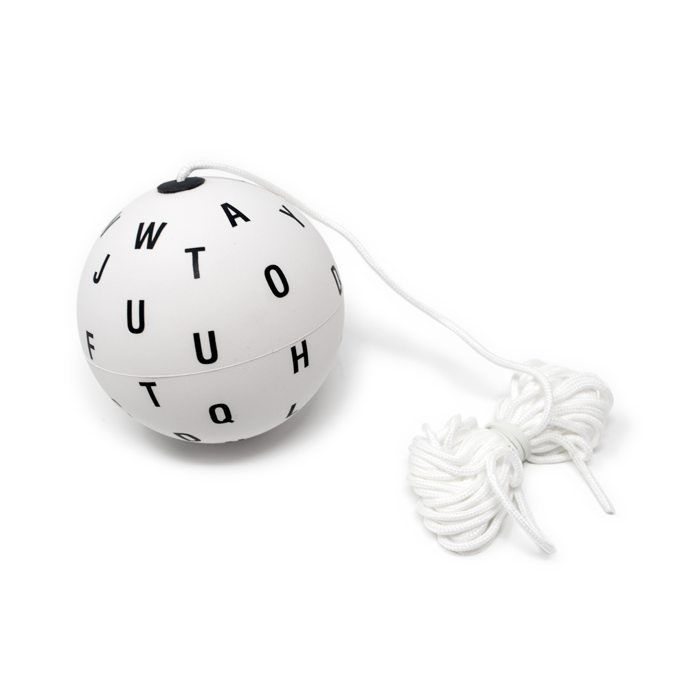 Soft White Marsden Ball with Letters