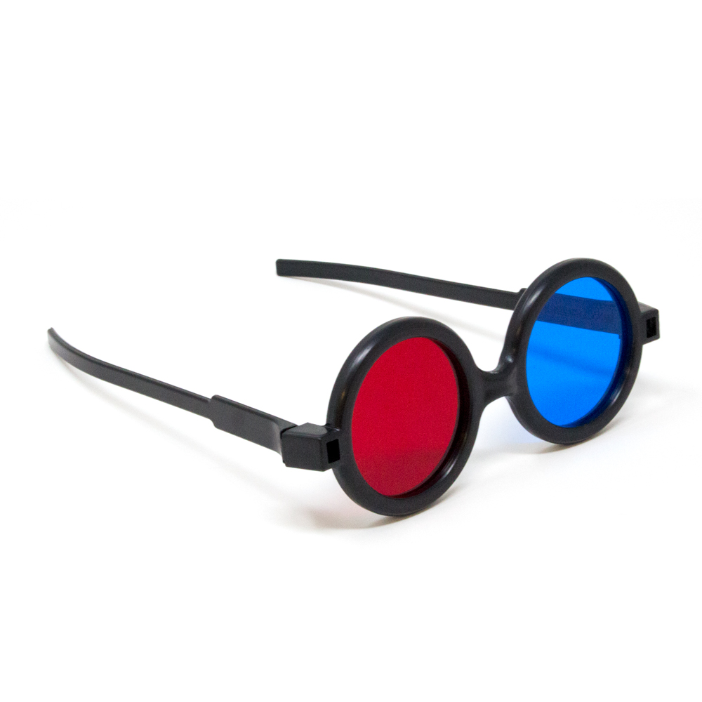 Deluxe Reversible - Red/Blue Computer Goggles (Single Pair)