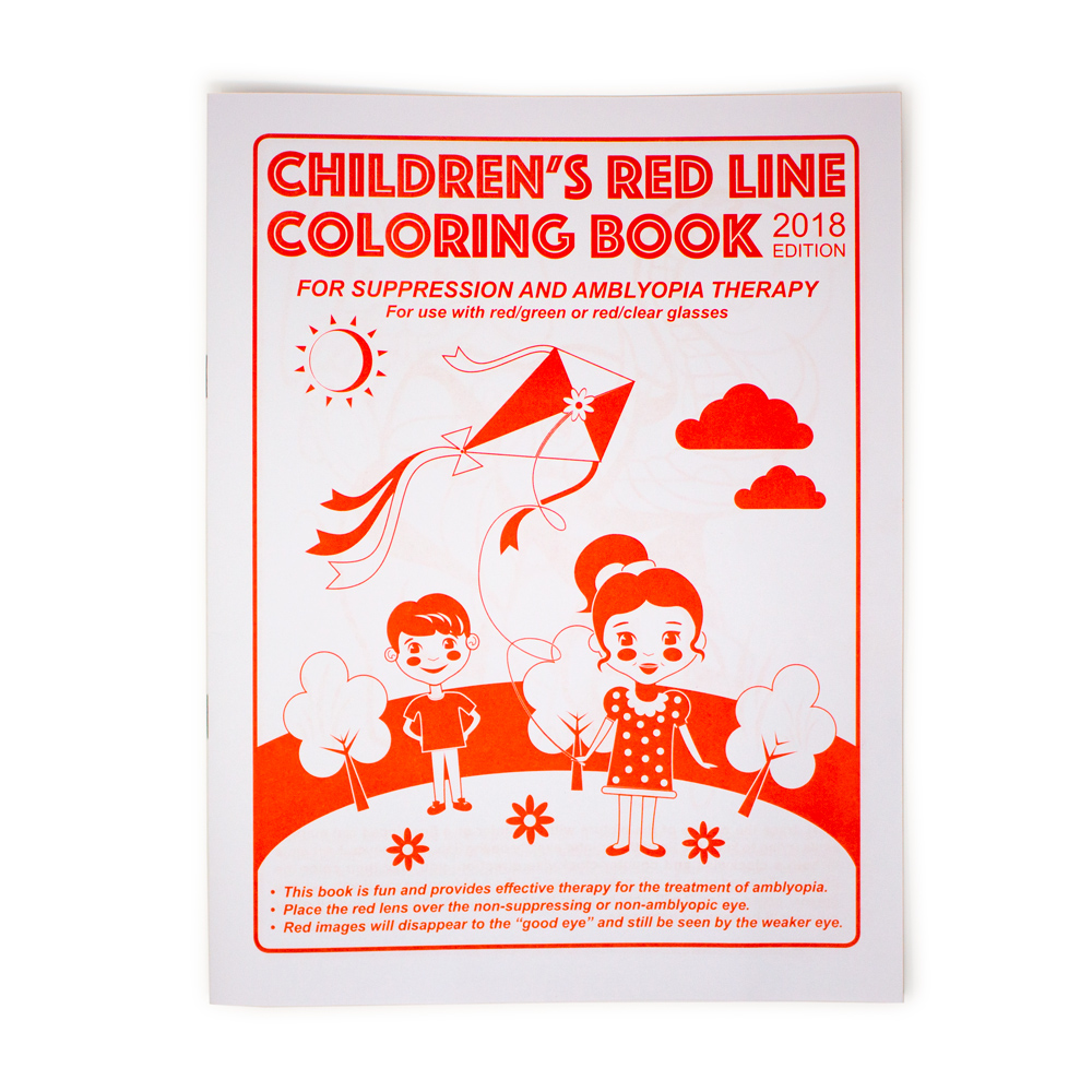 Children's Red Line Coloring Book - 2018 Edition