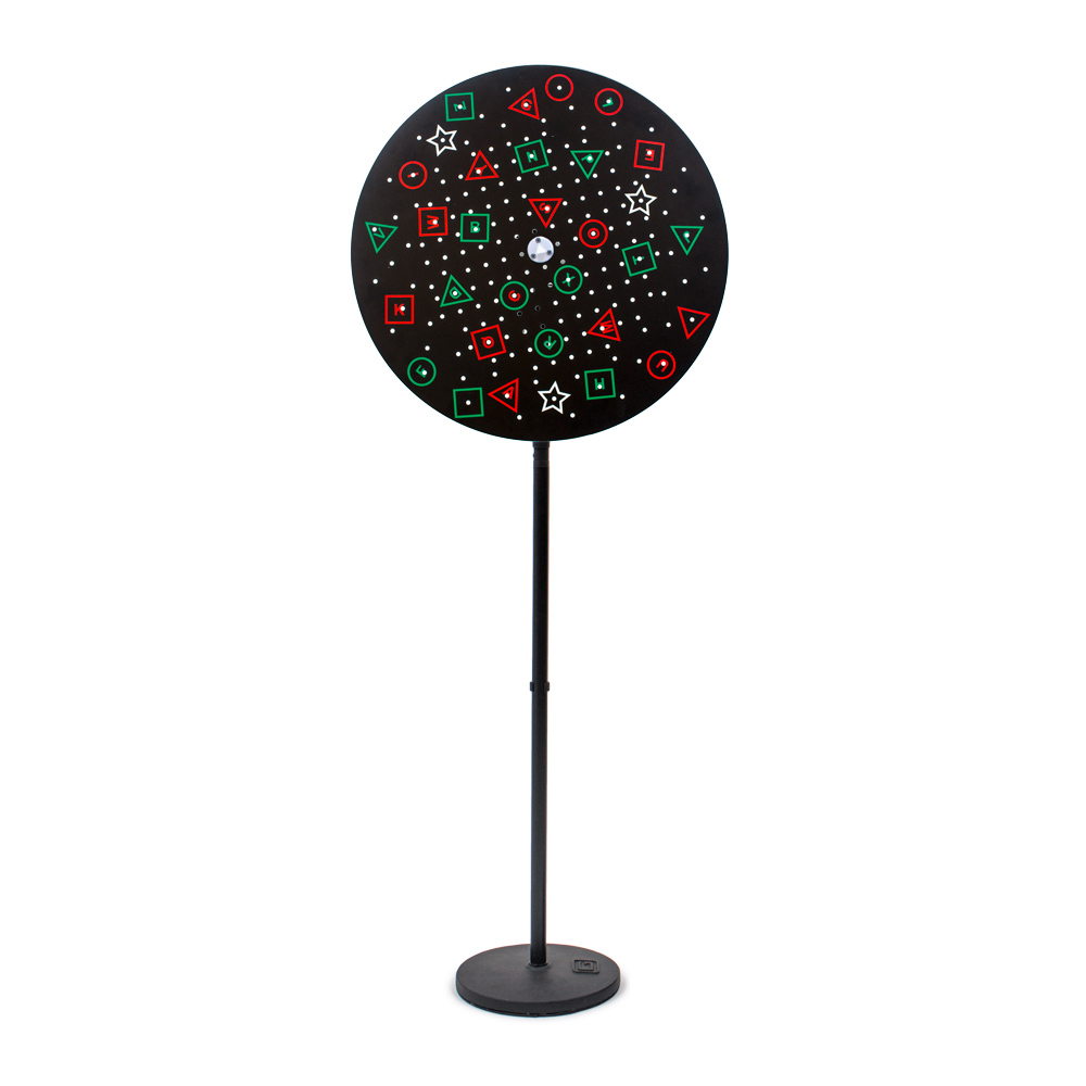 VTP Edition Floor Rotation Trainer with Anti-Suppression Black Background Pegboard Disc