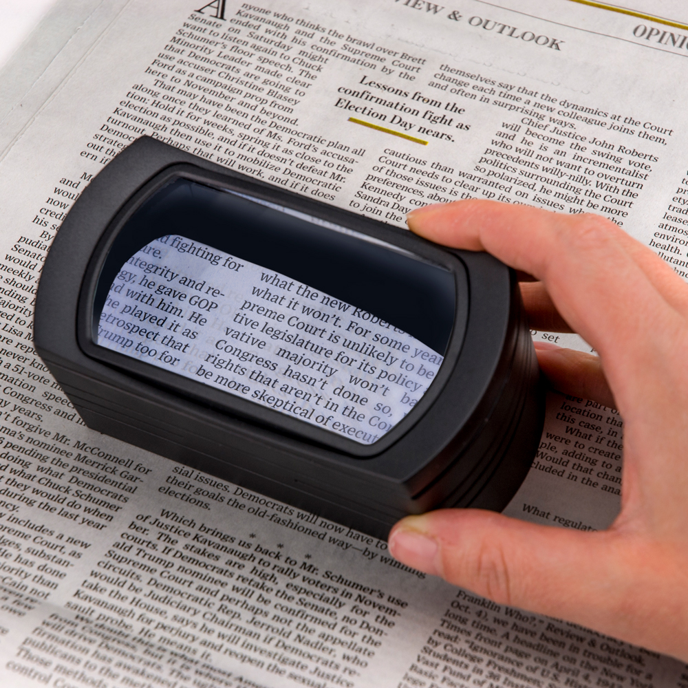 FreeStand™ 2.5x LED Lighted Stand Magnifier