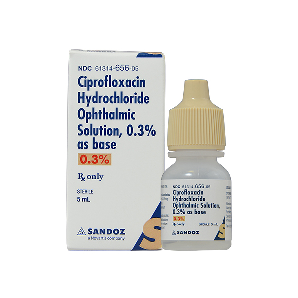 Ciprofloxacin 0.3% Ophthalmic Solution 5mL