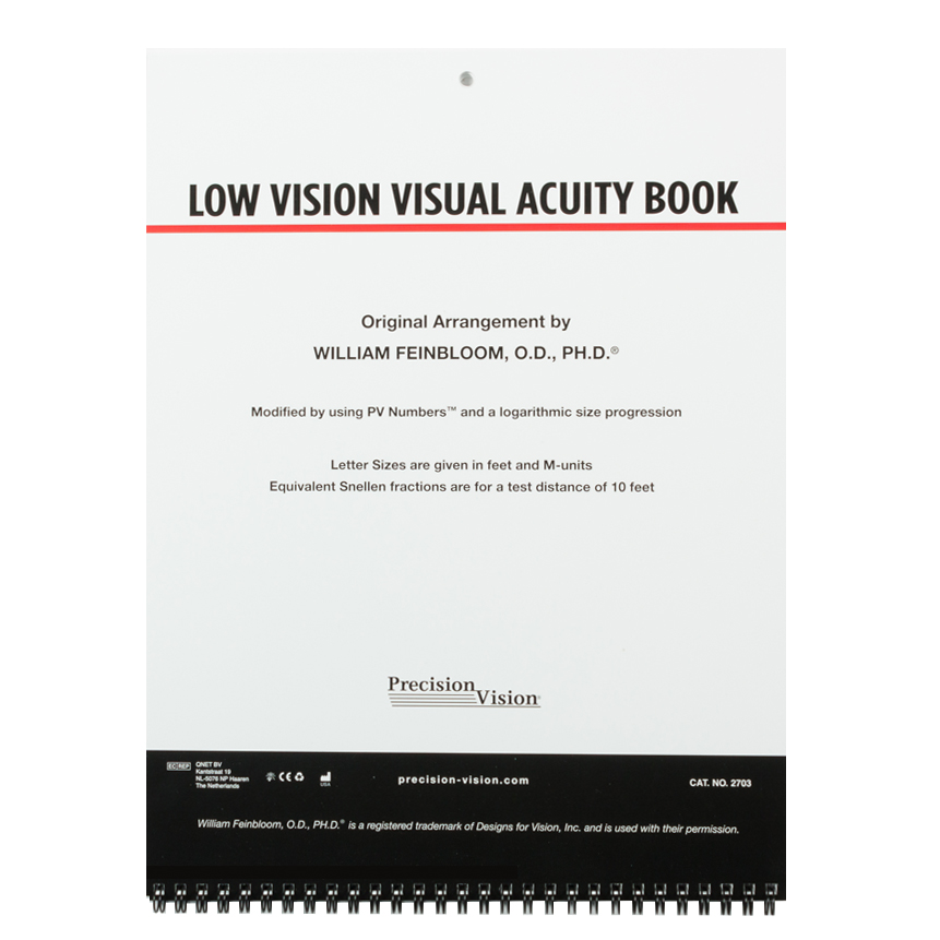 Low Vision Visual Acuity Book
