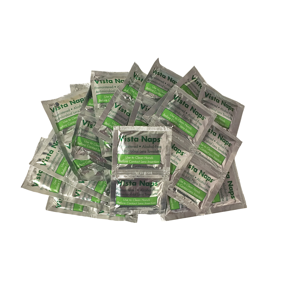 Vista Naps™ Premoistened Anticrobial Towelettes (Bag of 100)