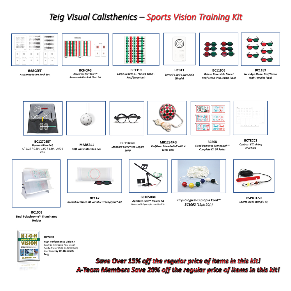 Teig Visual Calisthenics - Sports Vision Training Kit