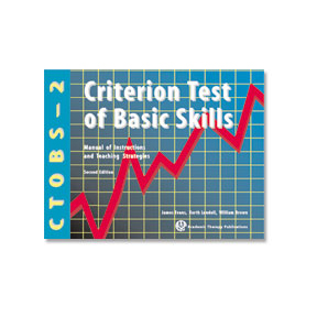 Criterion Test of Basic Skills-2 (CTOBS-2) - Manual