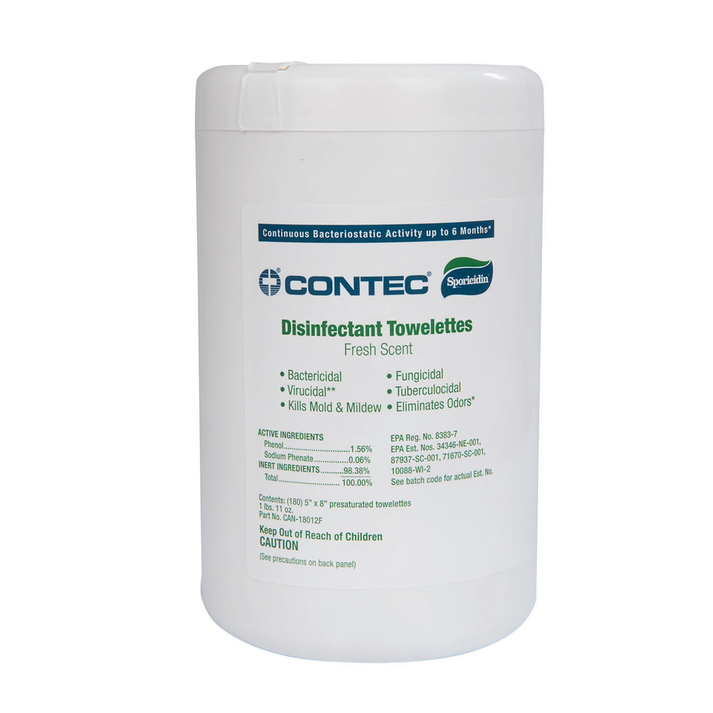 Sporicidin® Disinfectant Wipes and Towelettes