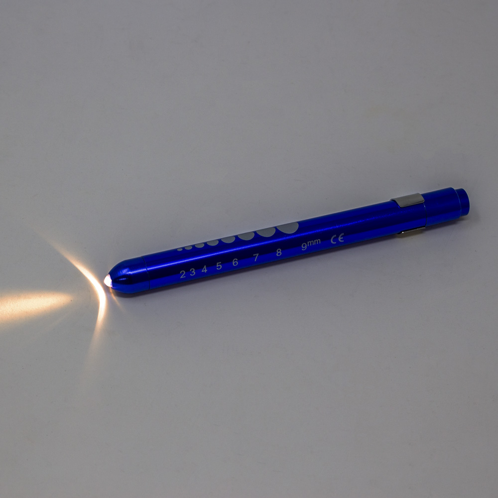 Lightweight LED Aluminum Penlight with Pupil Gauge