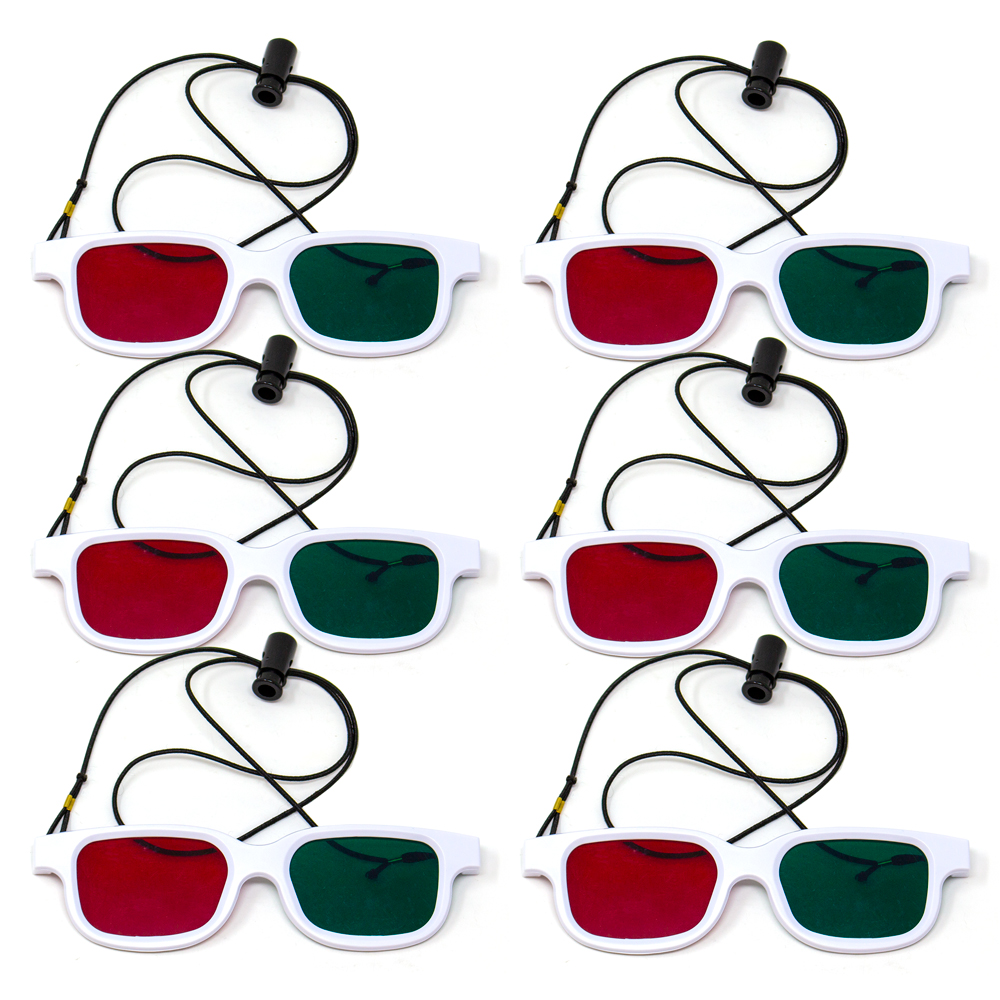 Bernell Blanco Goggle Red/Green with Elastic - 6pk