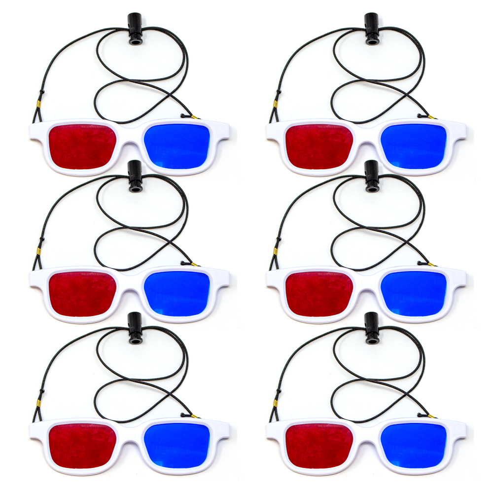 Bernell Blanco Goggle Red/Blue with Elastic - 6pk