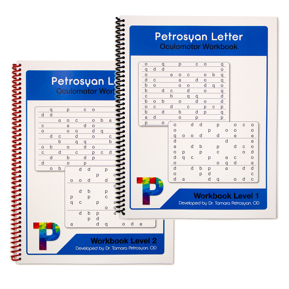 Petrosyan Letter Oculomotor Workbook - Level 1 & Level 2