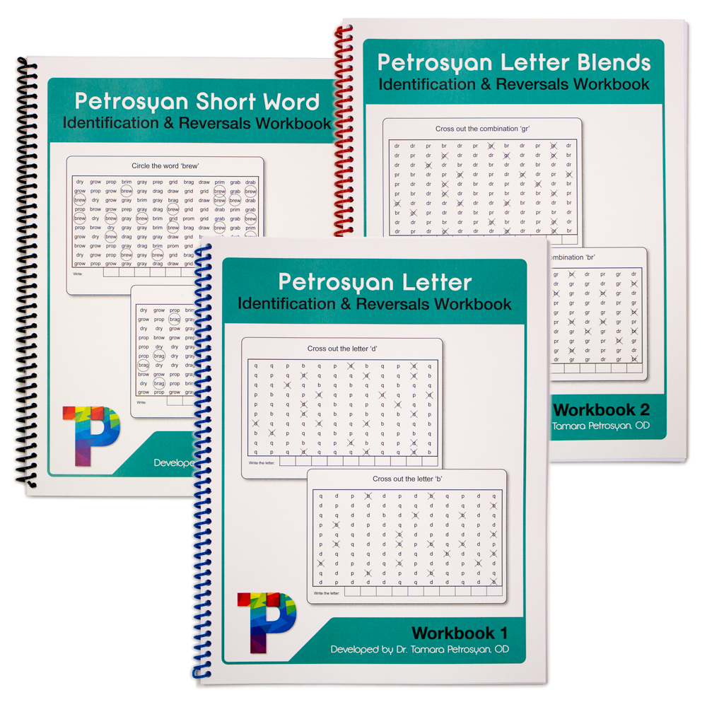 Petrosyan Identification & Reversals Workbook - Letter, Letter Blends or Short Word