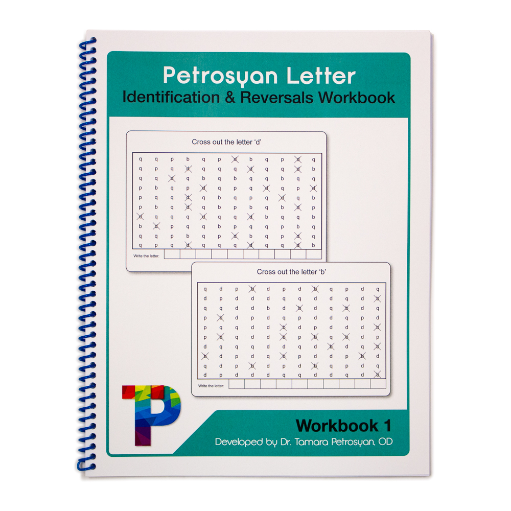 Petrosyan Identification & Reversals Workbook - Letter, Letter Blends or Short Word - Petrosyan Letter - Identification and Reversals Workbook
