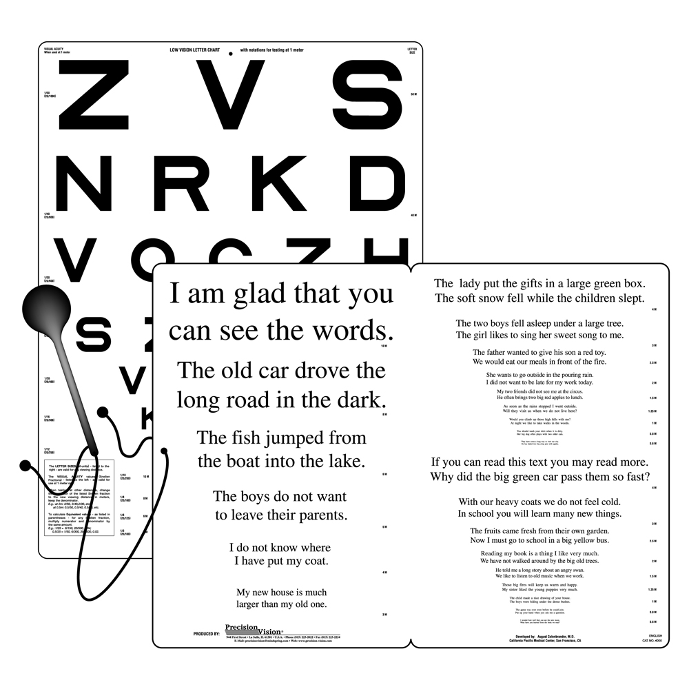 Low Vision Letter Chart