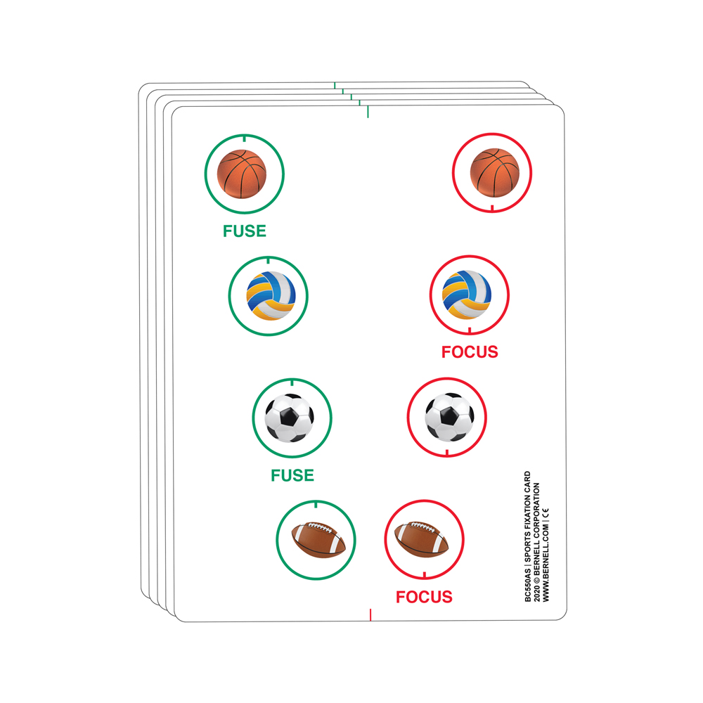 Bernell Sports Fixation Cards - White Vinyl (Pkg. of 5)