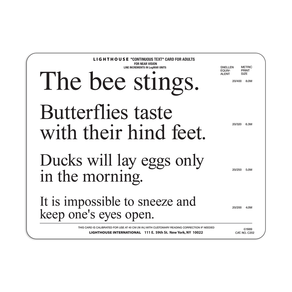 Bee Continuous Text Near Card, Adult