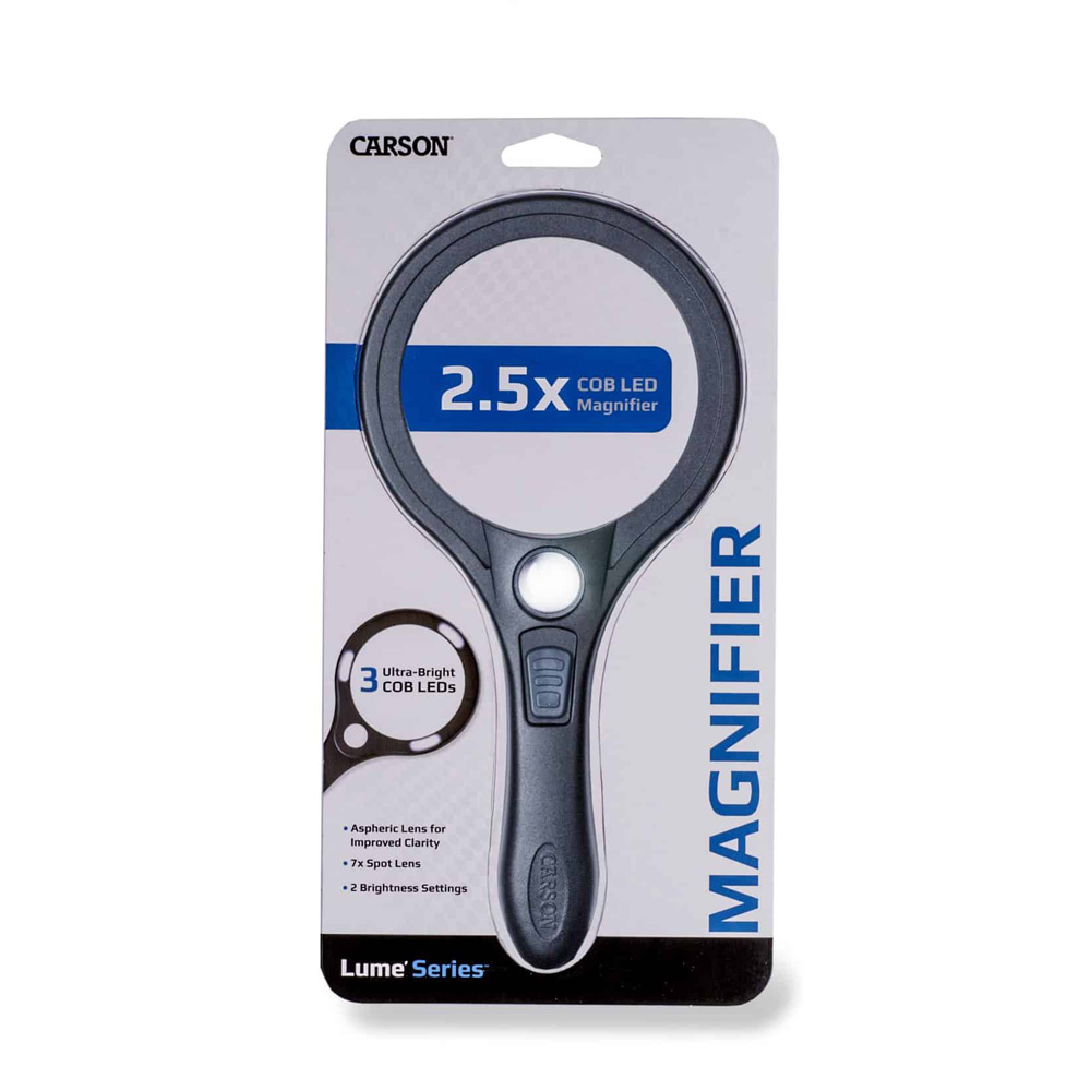 Lum&eacute; Series&trade; 2.5x Power 3.5&Prime; Acrylic Lens COB LED Lighted Magnifier