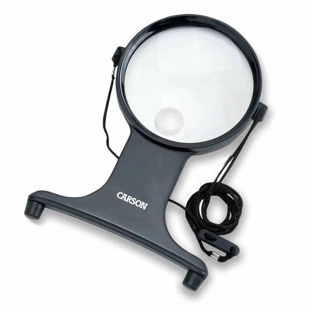 MagniFree™ 2x Hands-Free Crafting Magnifier with 3.5x Spot Lens