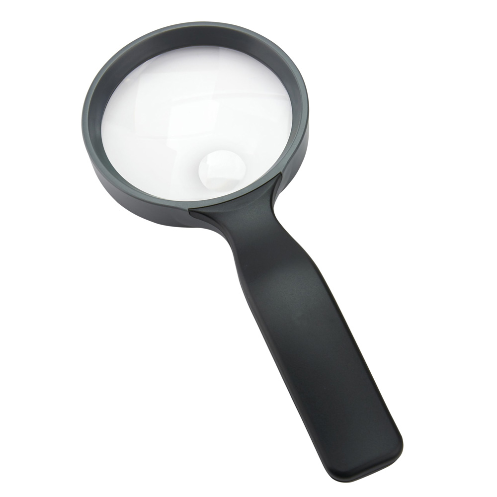 HandHeld Series Rimmed 2x Power 4 & 3.5 Acrylic Lens Magnifier