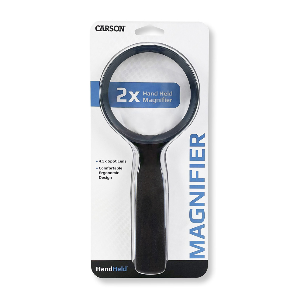 HandHeld Series Rimmed 2x Power 3.5" Acrylic Lens Magnifier