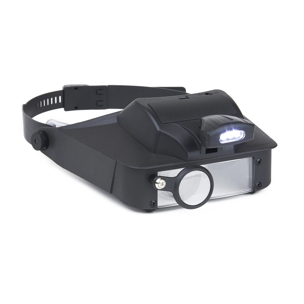 LumiVisor™ Head Visor Magnifier, LED Lighted (2x/3x/5x/6x)