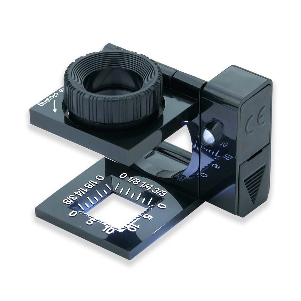 LED Lighted LinenTest™ 11.5x15mm Focusing Loupe Magnifiers