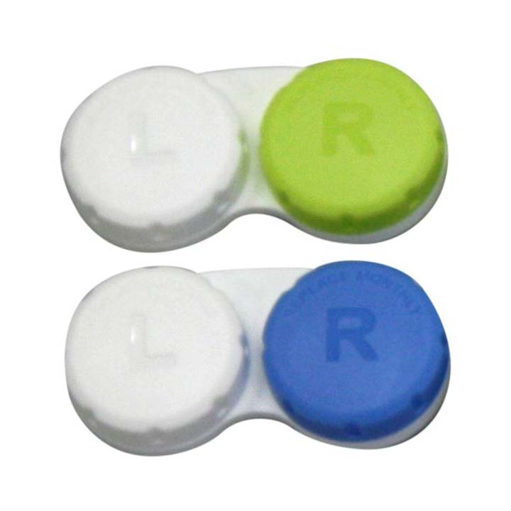 Leak-Proof Screw Top Contact Lens Cases in Assorted Colors (Bag of 50)