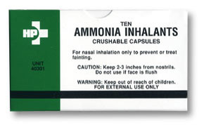 Crushable Ammonia Inhalant Capsules (Qty of 10)