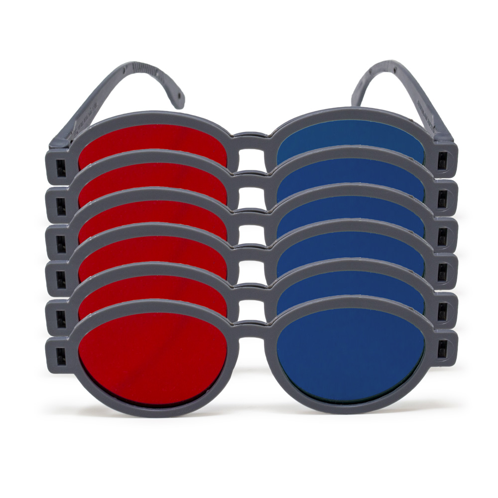 Modern Model - Red/Blue Computer Goggles (Pkg. of 6)
