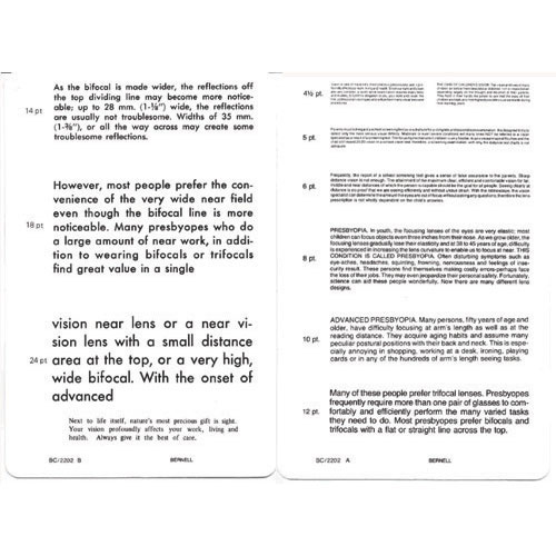 Near Vocational Test Cards