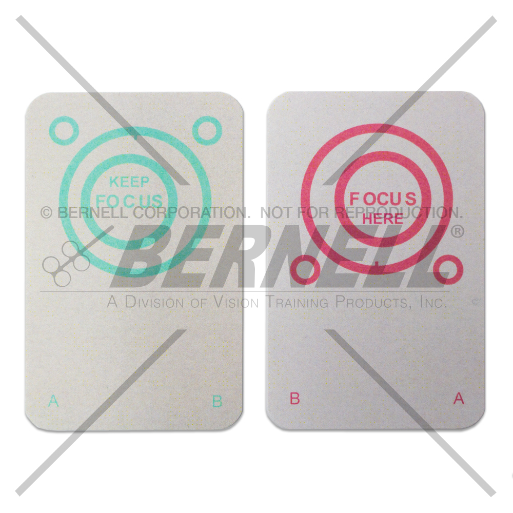 Bernell Red/Green Eccentric Circles - Bernell Red/Gren Eccentric Circles (Opaque) - 25 Pair