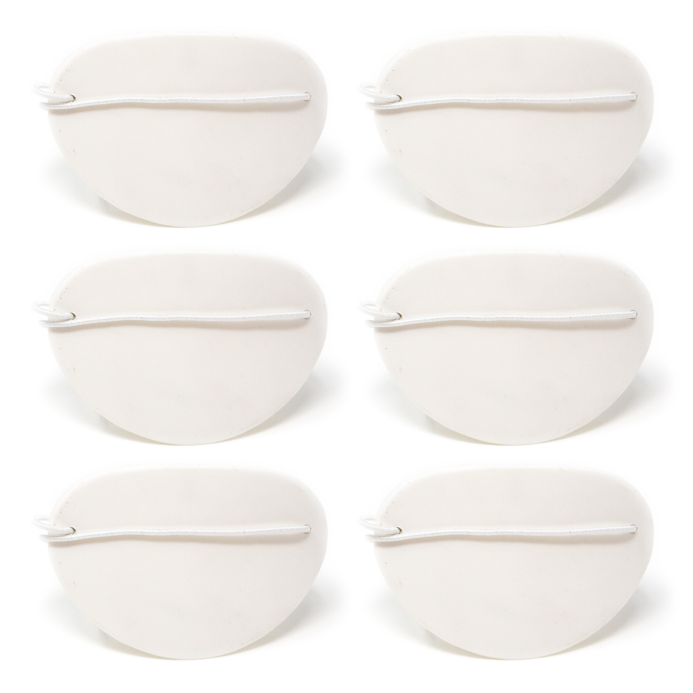 Eye Shields with Foam (Large) - Color: White (Pkg. of 6)