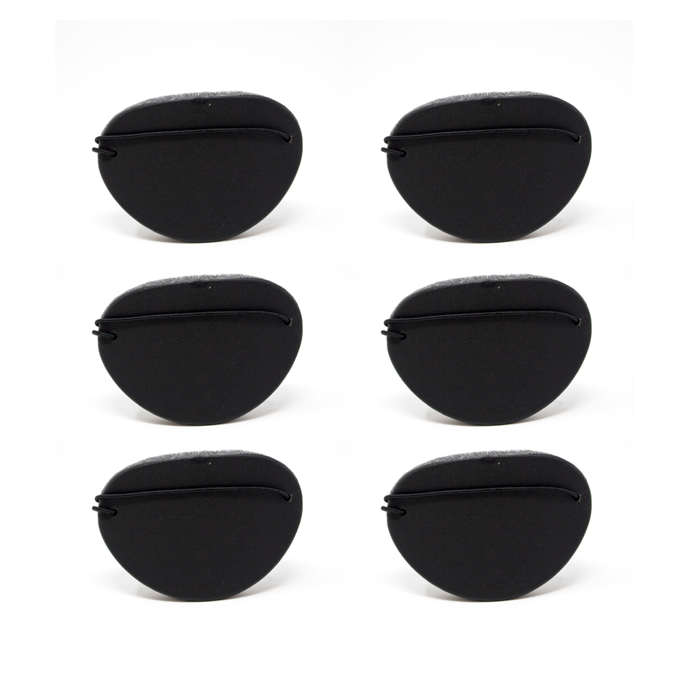 Eye Shields with Foam (Small) - Color: Black (Pkg. of 6)