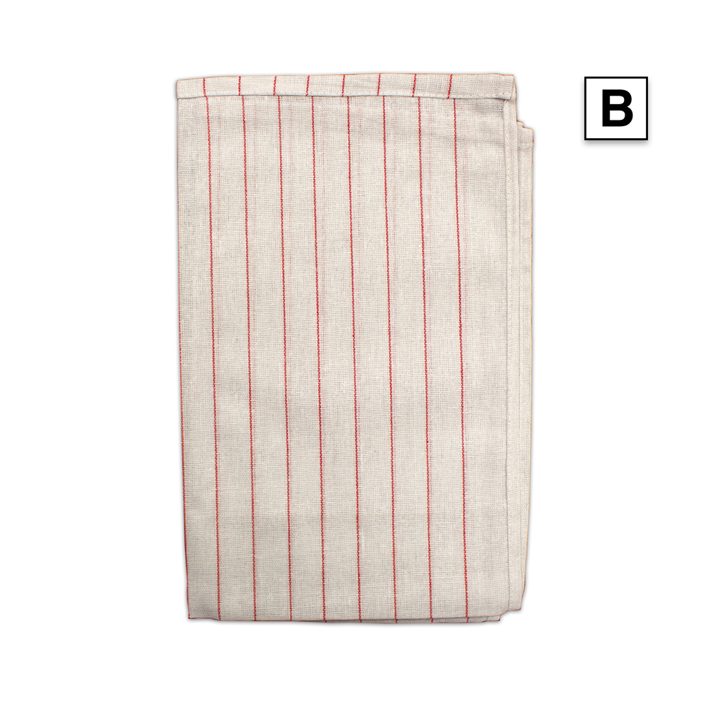 Glass Cotton Towels with Red Stripes (16" x  26") Sold by the Dozen