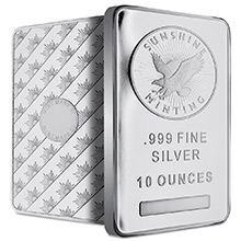 10 oz Silver Bars