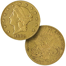 $2.50 Quarter Eagles (Liberty 1840 - 1907)