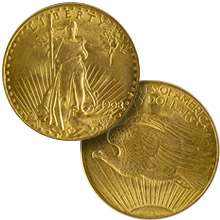 $20.00 Double Eagles (Saint Gaudens 1907-1933)