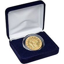 Gold $20 Liberty Double Eagle Coin (Jewelry Grade) in Velvet Gift Box