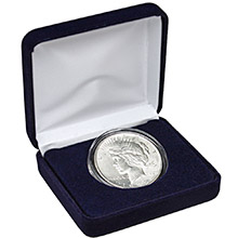 Peace Silver Dollar (Uncirculated) Coin in Velvet Gift Box